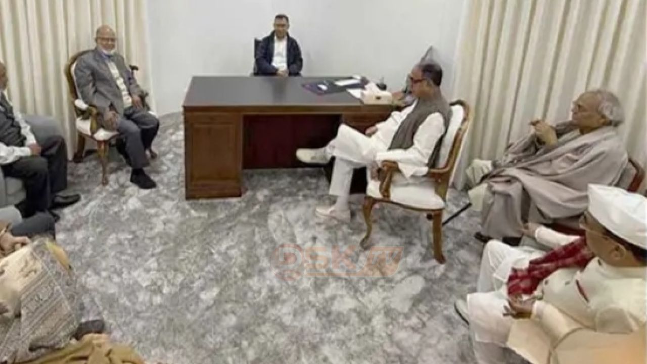 গুলশানে চেয়ারপারসনের কার্যালয়ে তারেক রহমান