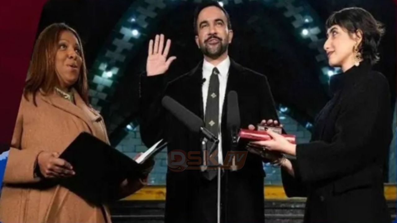 কুরআন ছুঁয়ে শপথ করে ইতিহাস গড়লেন মামদানি