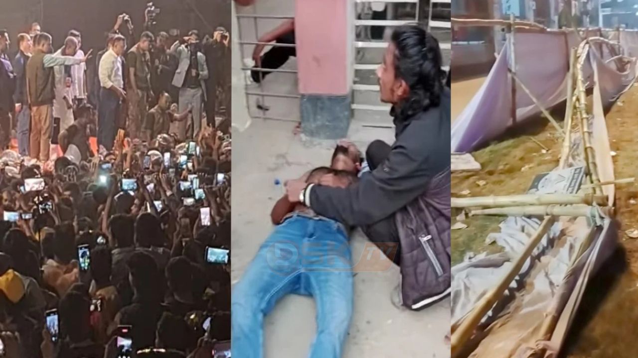 ফেনীতে বিএনপির জনসভায় বি'শৃঙ্খলা, ১৫ সাংবাদিকসহ আ'হত ৪০