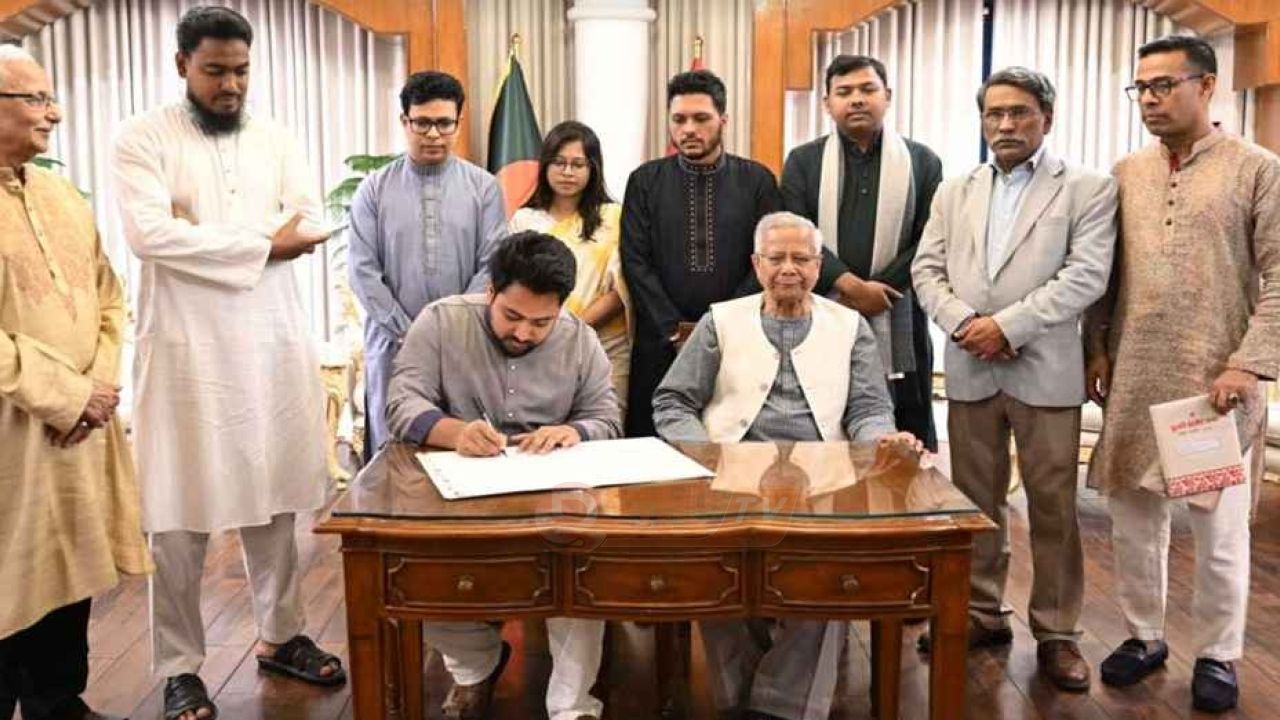 জুলাই জাতীয় সনদে স্বাক্ষর করল জাতীয় নাগরিক পার্টি