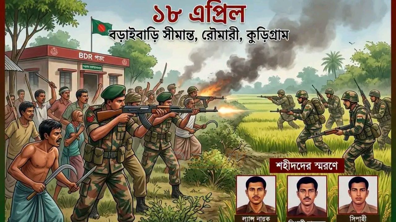 বড়াইবাড়ি দিবস আজ: মাতৃভূমির অখণ্ডতা রক্ষার ২৫ বছর