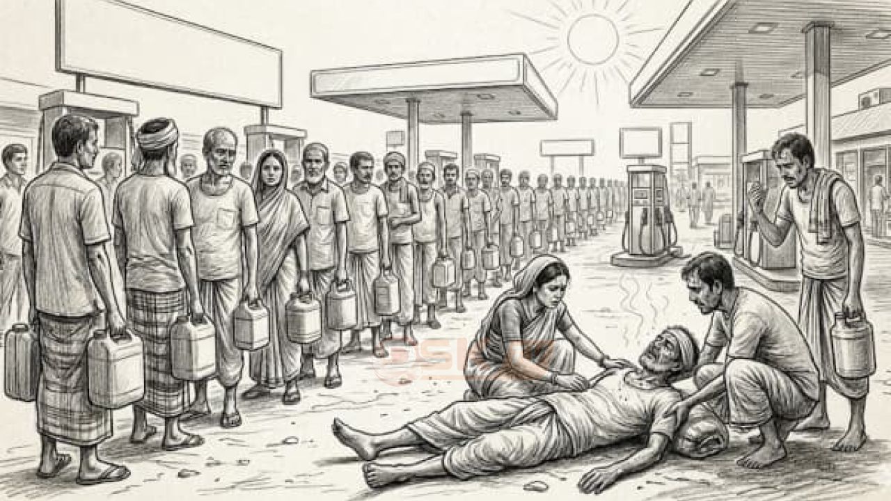  রাজশাহীতে তেলের জন্য লাইনে দাঁড়িয়ে তীব্র গরমে কৃষকের মৃ/ত্যু