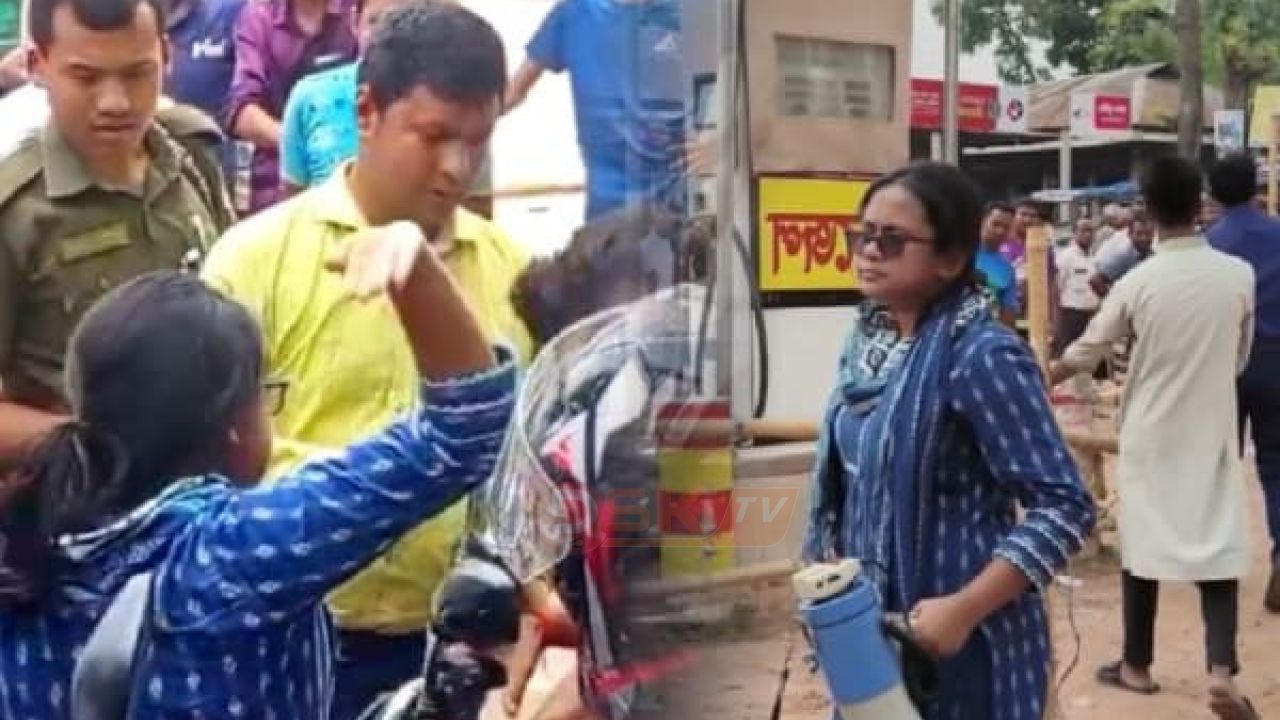 লালমনিরহাটে অন্যের ফুয়েল কার্ড-বাইক নিয়ে পাম্পে আসা যুবককে ইউএনওর থা'প্পড়