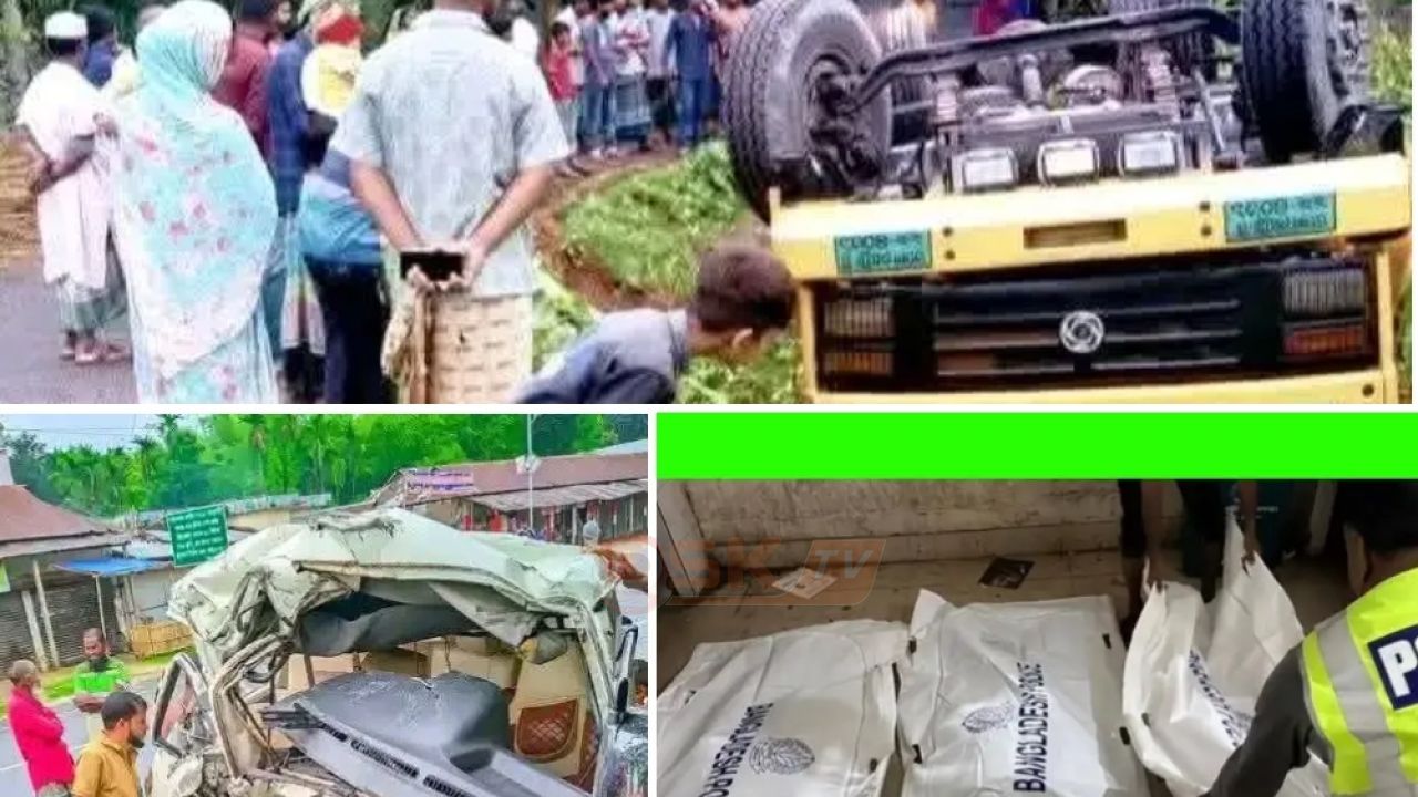 কুড়িগ্রামে ট্রাক-মাইক্রোবাস মুখোমুখি সংঘর্ষ: শিশুসহ একই পরিবারের ৫ জনের মর্মা/ন্তিক মৃ/ত্যু
