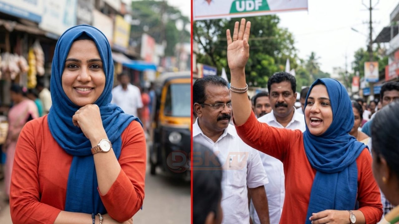কেরালার রাজনীতিতে নতুন ইতিহাস: প্রথম মুসলিম নারী এমপি হিসেবে হিজাবি তরুণী ফাতিমার জয়!