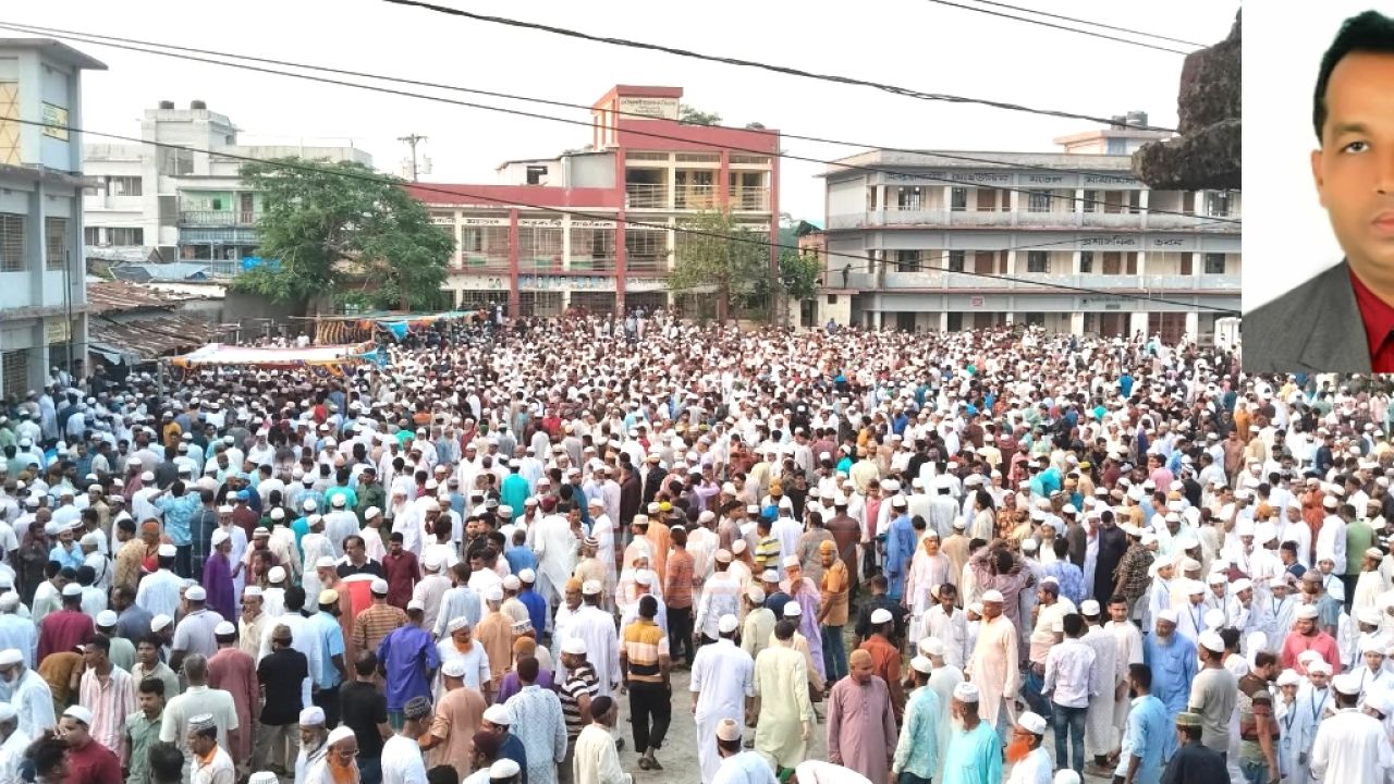 হাজারো মানুষের ভালোবাসায় সিক্ত হয়ে চিরবিদায় নিলেন বিএনপি নেতা ফায়জুল কবির তালুকদার
