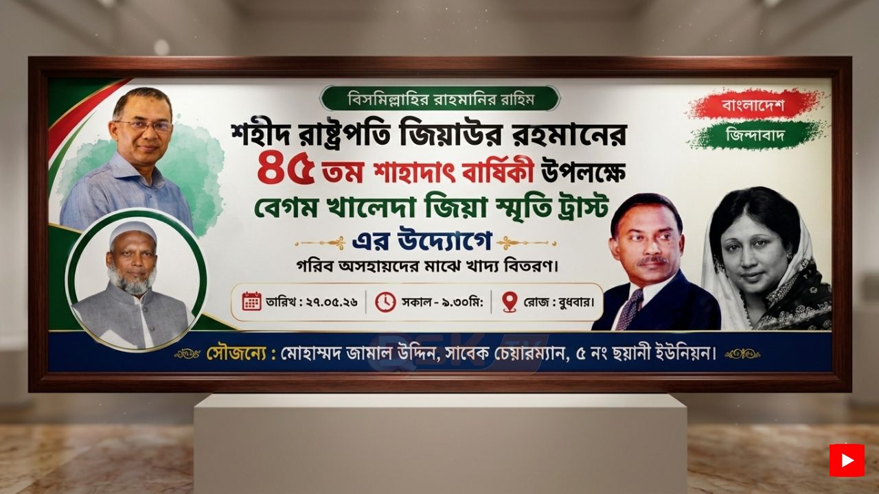 নোয়াখালীতে জিয়াউর রহমানের শাহাদাৎ বার্ষিকী উপলক্ষে খাদ্য বিতরণ কর্মসূচি &lrm