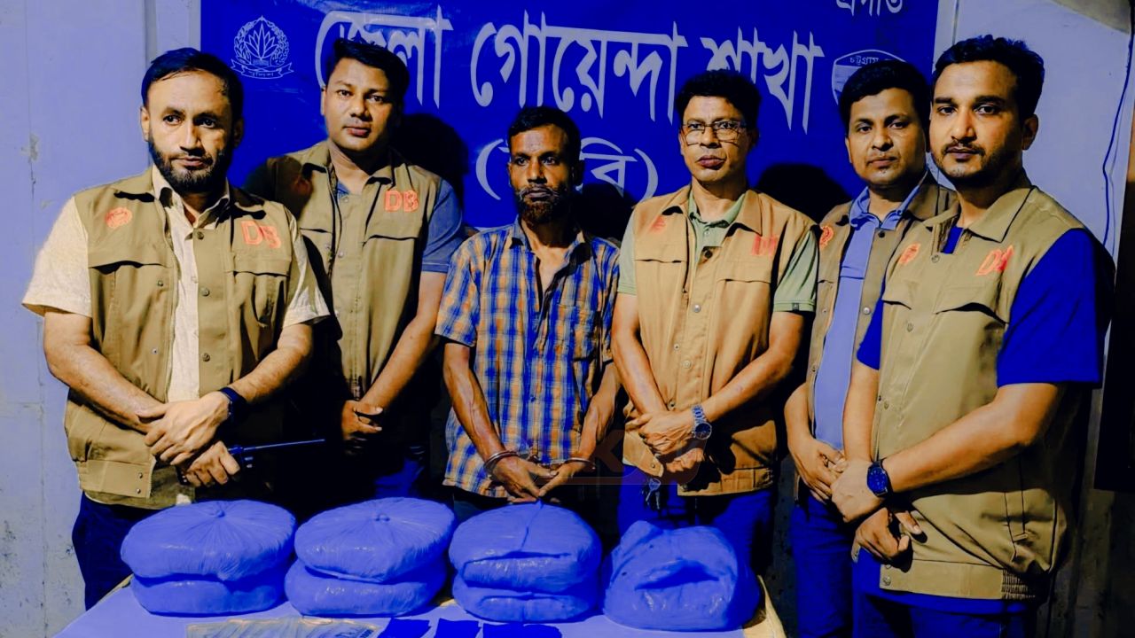 নোয়াখালীতে মাদ'কবিরোধী অভিযানে ৭০০ ইয়া'বা ও ৭ কেজি গাঁ'জাসহ আ'টক ১