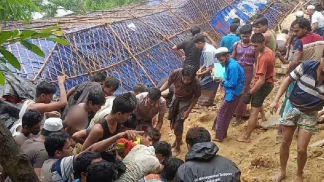 কক্সবাজারের রোহিঙ্গা ক্যাম্পে মাদ্রাসায় পাহাড়ধস, নি'হত ১; বাড়তে পারে হতাহতের সংখ্যা