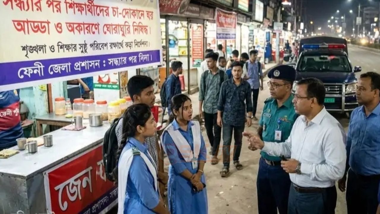 সন্ধ্যার পর শিক্ষার্থীদের চা-দোকানে আড্ডা ও অকারণে ঘোরাঘুরি নি'ষিদ্ধ