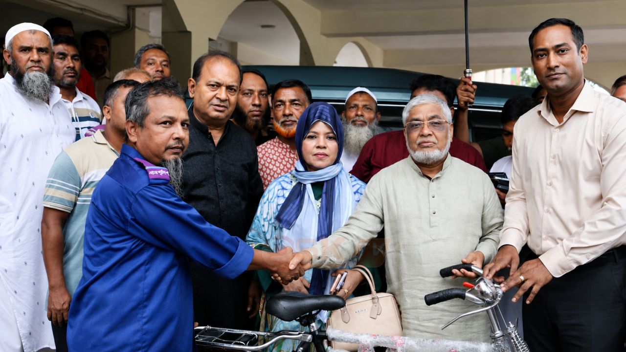 গ্রাম পুলিশদের মাঝে সাইকেল বিতরণ কার্যক্রমের উদ্বোধন করেন: বরকত উল্লাহ বুলু 