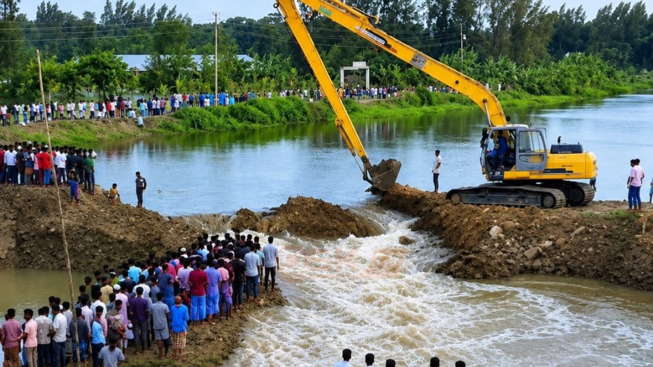 ‎নোয়াখালীর পরিচিত রিকশাওয়ালার বাঁধ অপসারণ
