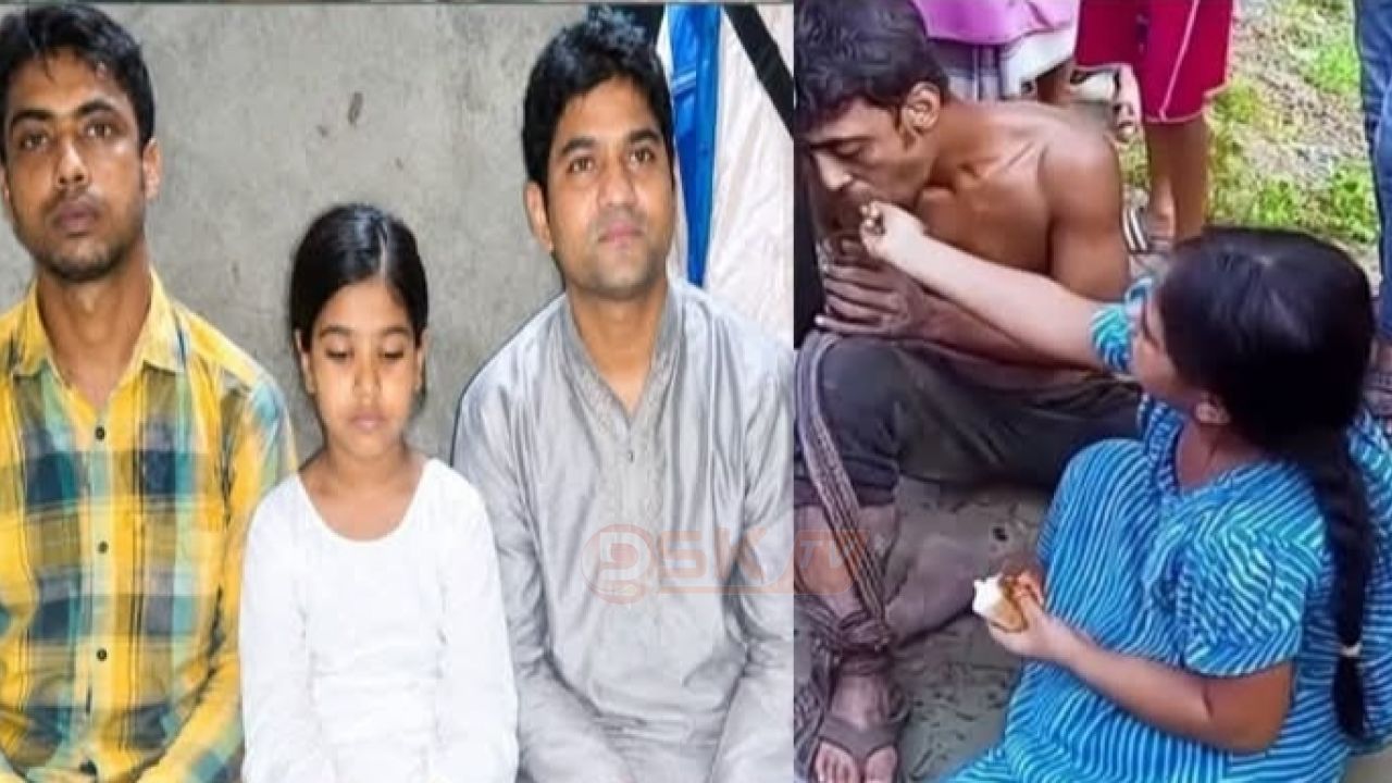 বাবাকে খুঁটির সঙ্গে বাঁধা দেখে চা-রুটি হাতে ছুটে এলো ছোট্ট মেয়ে, পড়াশোনার দায়িত্ব নিলেন ইউএনও