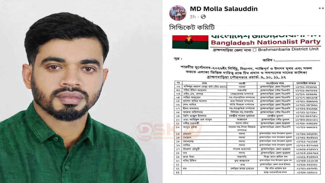 ব্রাহ্মণবাড়িয়ায় দুর্গাপূজার টিম নিয়ে বিস্ফোরক মন্তব্য: 